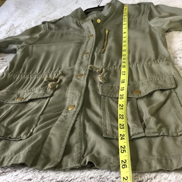 H&M Divided olive army green utility jacket wom 6 - Picture 11 of 13